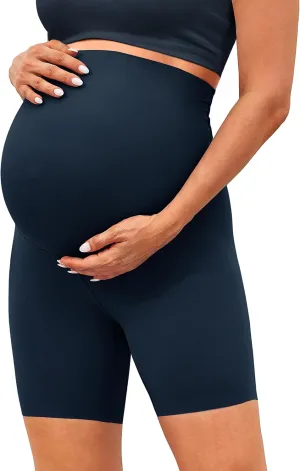 BONVIGOR Clouduxi Maternity Shorts Over The Belly 6"-Pregnancy Biker Shorts Workout Yoga Active Athletic Shorts Pants