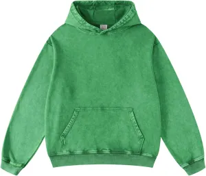 FAIABLE Mens Womens Acid Wash Hoodie Unisex Oversized Vintage Hoodie Heavyweight Terry Hoodies Sweatshirts for Women Men 2025