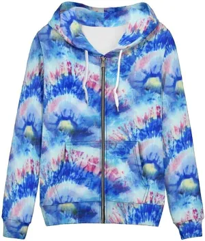 Irisjudy Women Sweatshirt Tops XS-5XL Island Tribal Sport Hoodies, Music Notes, Sunflowers Zip up Jackets Fall Pullovers