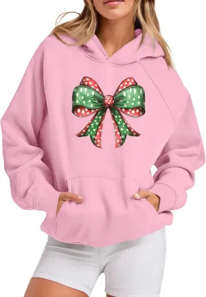 Oversized Hoodies for Women Raglan Long Sleeve Hooded Sweatshirt Print Y2k Cute Hoodie Fall Fashion 2024