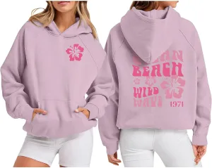Oversized Hoodies for Women Raglan Long Sleeve Hooded Sweatshirt Print Y2k Cute Hoodie Fall Fashion 2024