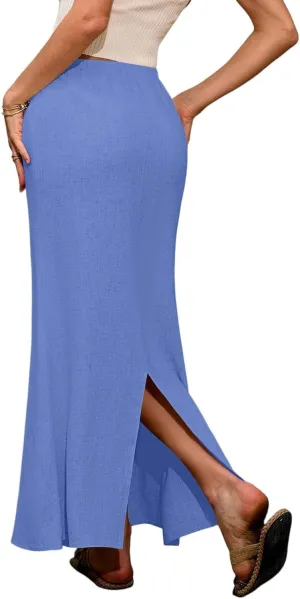 Partys Flowy Long Skirts Ladies Summer Loose Fitting Teen Girls Floral