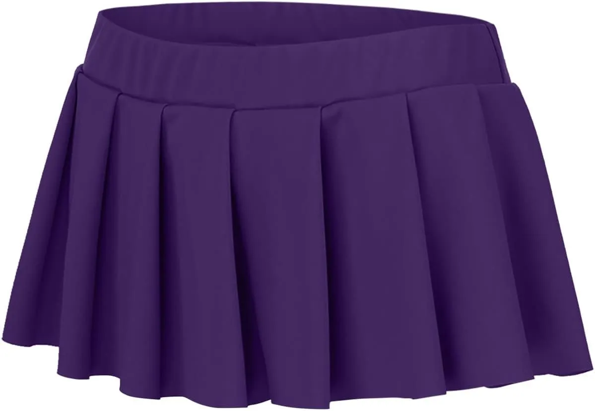 Ruffle Skirt Summer Skirts Short Skirt Sexy Athletic Solid Low Waiste Pleated Dress Skirts for Women Trendy Summer