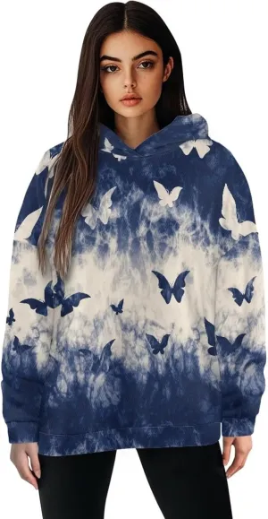 Women Hoodies Oversized Sweatshirts Hooded Pullover Sweater Long Sleeve Fall Winter Fashion Outfits